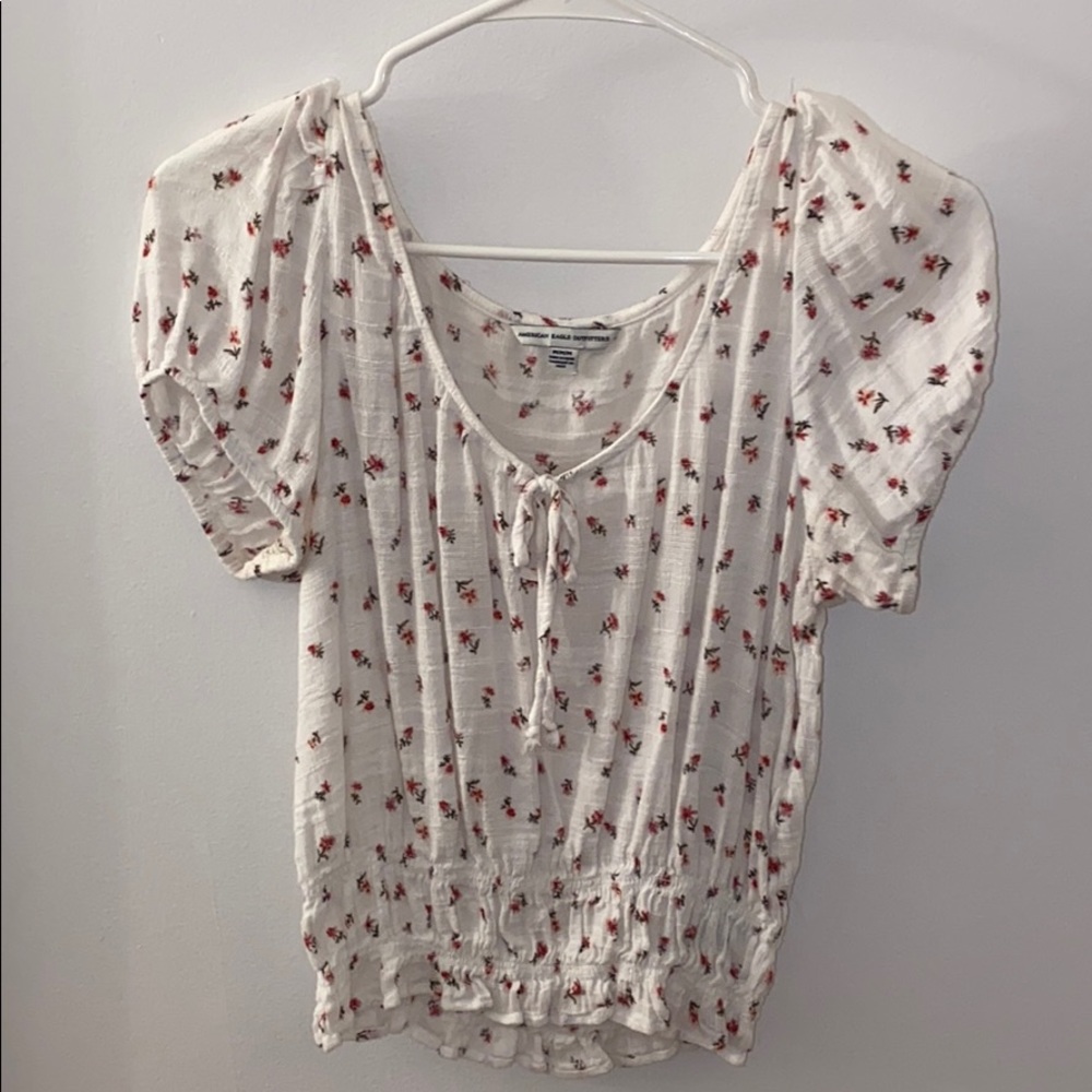 AE Crop Top w/ Floral Design